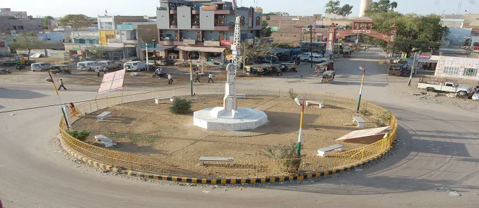 श्री डूंगरगढ़ का घूमचक्कर और उसके चारों ओर की सड़कें